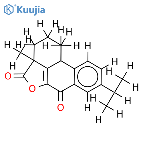 13-isopropyl-7-oxopodocarpe-5,8,11,13-tetraen-4,6-carbolactone structure