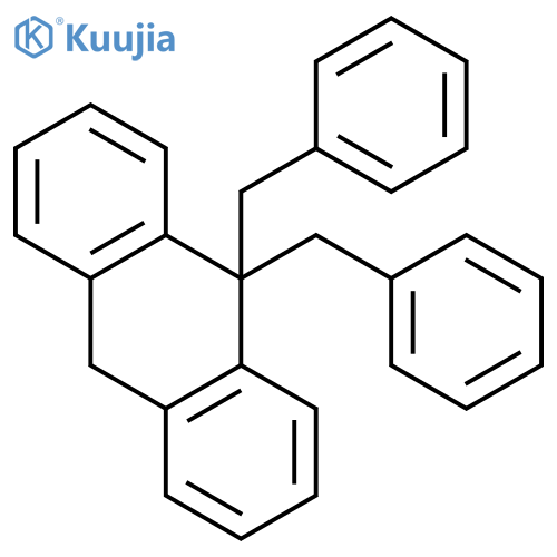 Anthracene, 9,10-dihydro-9,9-bis(phenylmethyl)- structure