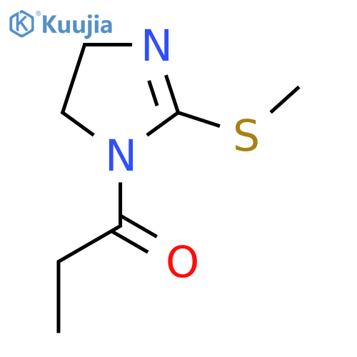 1-2-(methylsulfanyl)-4,5-dihydro-1H-imidazol-1-ylpropan-1-one structure