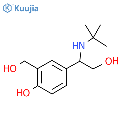 Benzeneethanol, β-​[(1,​1-​dimethylethyl)​amino]​-​4-​hydroxy-​3-​(hydroxymethyl)​- structure