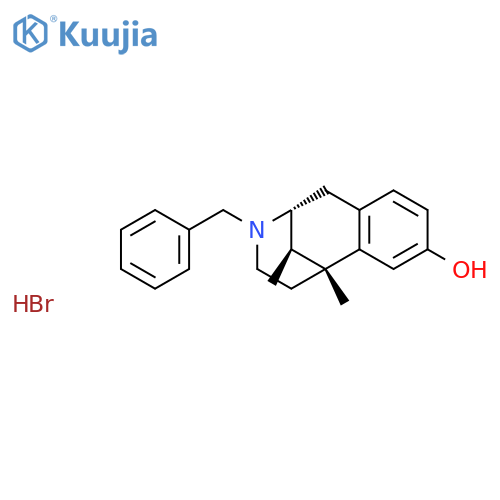 2,6-Methano-3-benzazocin-8-ol,1,2,3,4,5,6-hexahydro-6,11-dimethyl-3-(phenylmethyl)-, hydrobromide,(2R,6R,11R)-rel- (9CI) structure