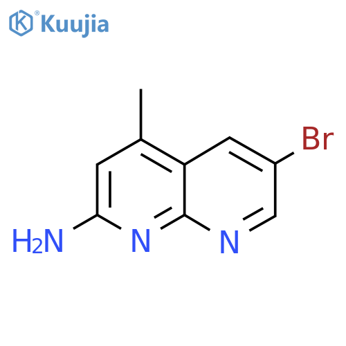 6-bromo-4-methyl-1,8-Naphthyridin-2-amine structure