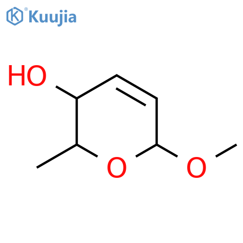 2H-Pyran-3-ol, 3,6-dihydro-6-methoxy-2-methyl- structure