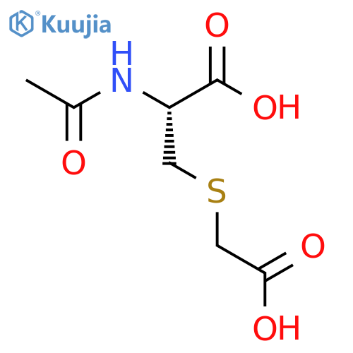 3-(carboxymethyl)sulfanyl-2-acetamidopropanoic acid structure