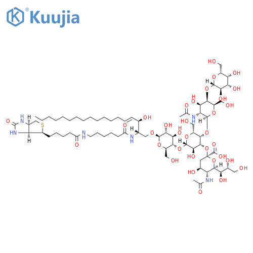 N-Hexanoyl-biotin-monosialoganglioside GM1 structure