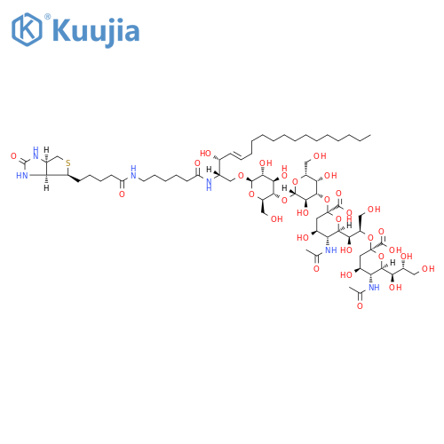 N-Hexanoyl-biotin-disialoganglioside GD3 structure