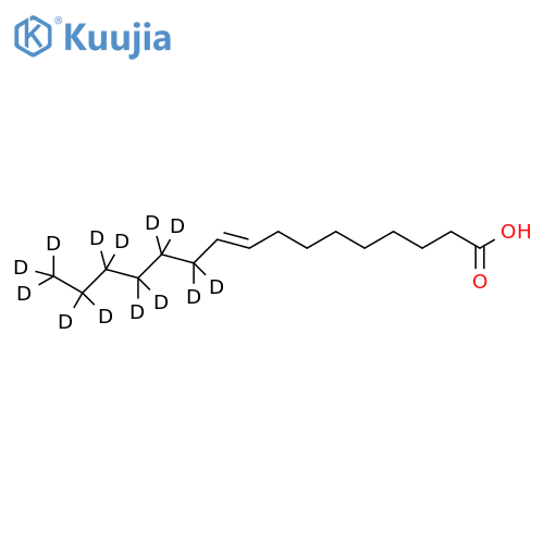 Palmitelaidic acid-d13 structure