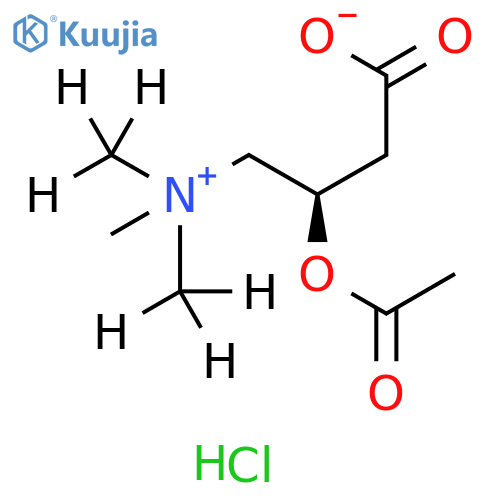 O-Acetyl (N,N-dimethyl-D6 98%)-L-Carnitine HCl salt structure