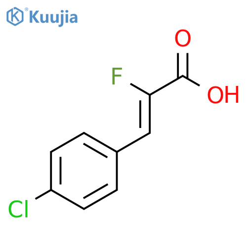 2-Propenoic acid, 3-(4-chlorophenyl)-2-fluoro-, (2Z)- structure