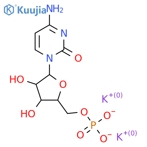 Dipotassium;[5-(4-amino-2-oxopyrimidin-1-yl)-3,4-dihydroxyoxolan-2-yl]methyl phosphate structure