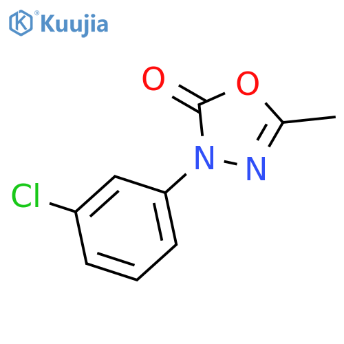 1,3,4-Oxadiazol-2(3H)-one, 3-(3-chlorophenyl)-5-methyl- structure