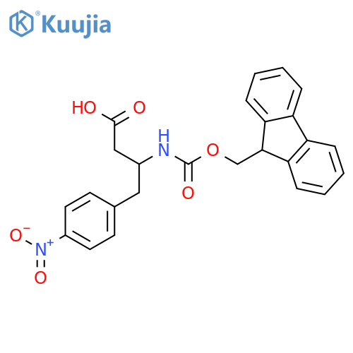 Fmoc-(r)-3-amino-4-(4-nitro-phenyl)-butyric acid structure