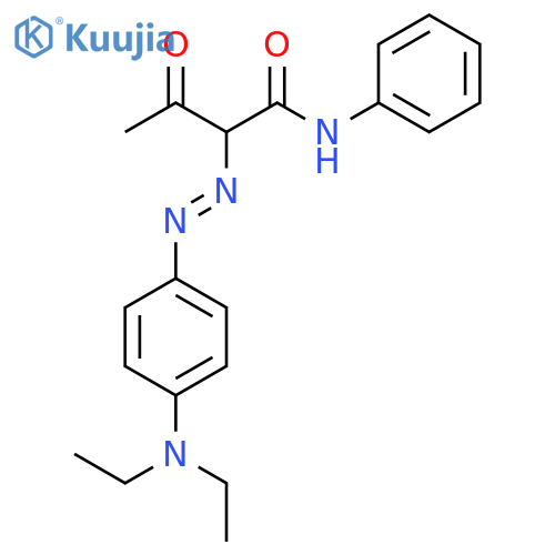 2-{(E)-[4-(Diethylamino)phenyl]diazenyl}-3-oxo-N-phenylbutanamide structure