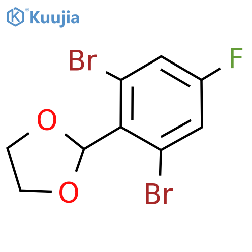 1,​3-​Dioxolane, 2-​(2,​6-​dibromo-​4-​fluorophenyl)​- structure