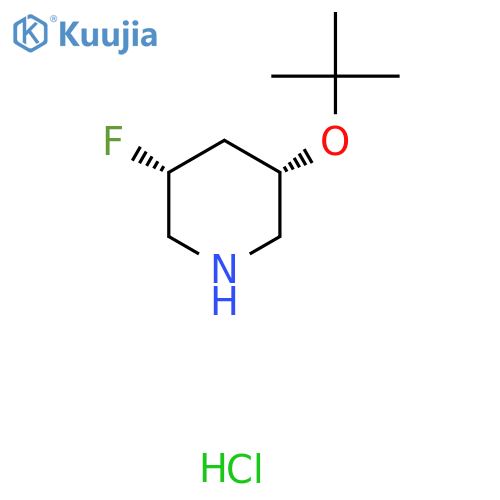 (3S,5R)-3-(tert-butoxy)-5-fluoropiperidine hydrochloride structure