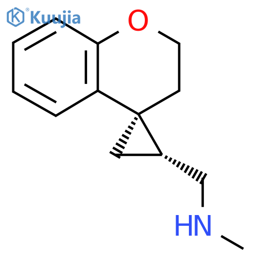 rac-{(3'R,4S)-2,3-dihydrospiro1-benzopyran-4,1'-cyclopropan-3'-ylmethyl}(methyl)amine structure