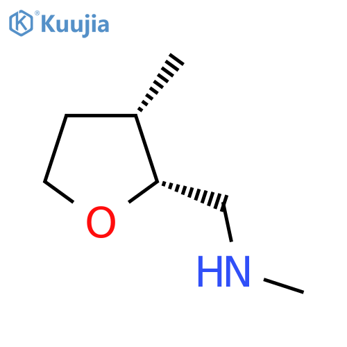 rac-methyl({(2R,3S)-3-methyloxolan-2-ylmethyl})amine structure