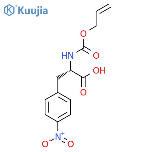 (2S)-3-(4-nitrophenyl)-2-{[(prop-2-en-1-yloxy)carbonyl]amino}propanoic acid structure