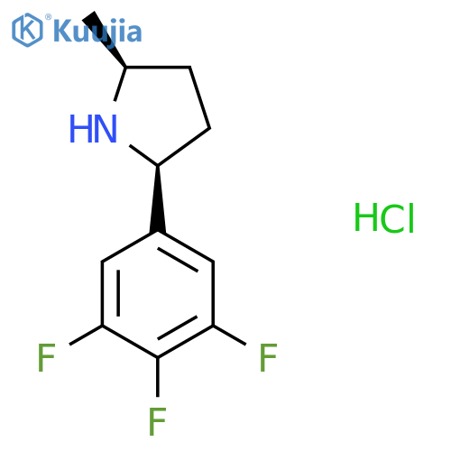 (2S,5S)-2-methyl-5-(3,4,5-trifluorophenyl)pyrrolidine hydrochloride structure