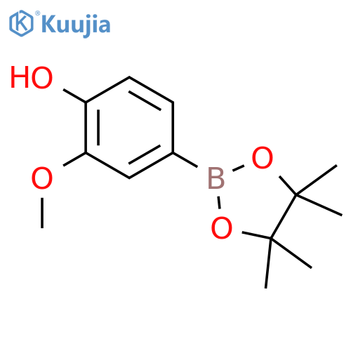 2-Methoxy-4-(4,4,5,5-tetramethyl-1,3,2-dioxaborolan-2-yl)phenol structure
