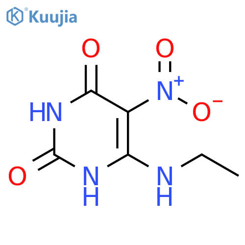 2,4(1H,3H)-Pyrimidinedione, 6-(ethylamino)-5-nitro- structure
