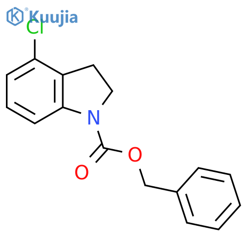 benzyl 4-chloro-2,3-dihydro-1H-indole-1-carboxylate structure