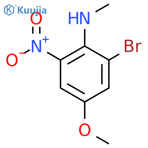 2-bromo-4-methoxy-N-methyl-6-nitroaniline structure