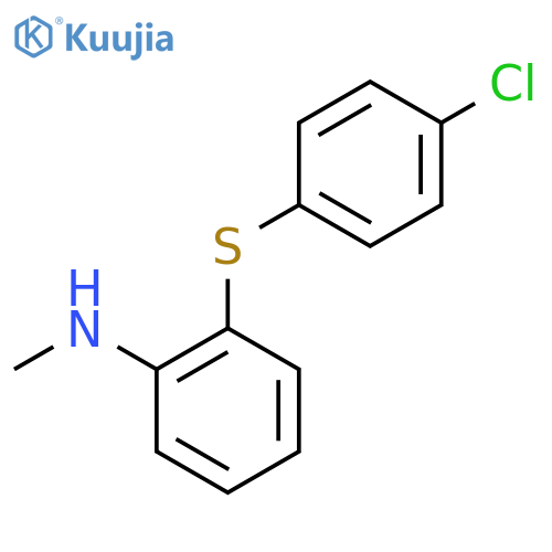 2-(4-chlorophenyl)sulfanyl-N-methylaniline structure