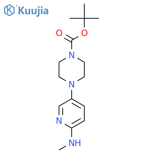 tert-butyl 4-6-(methylamino)pyridin-3-ylpiperazine-1-carboxylate structure