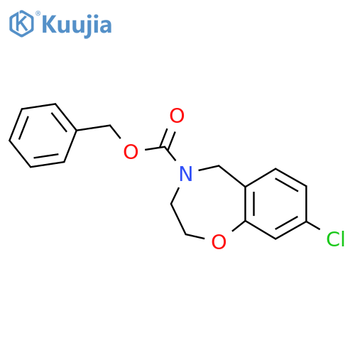 Benzyl 8-chloro-2,3,4,5-tetrahydro-1,4-benzoxazepine-4-carboxylate structure