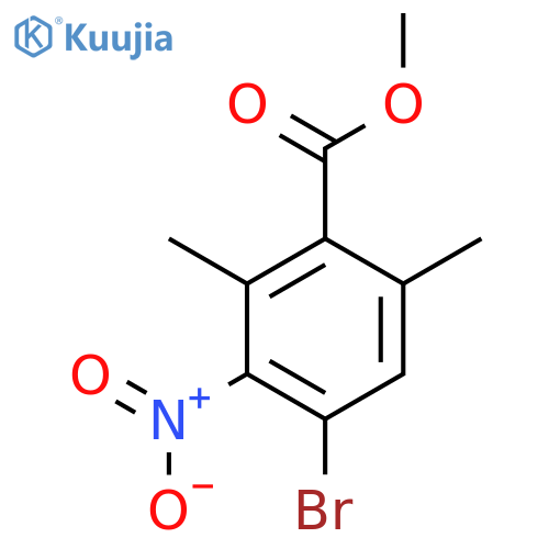 Methyl 4-bromo-2,6-dimethyl-3-nitrobenzoate structure