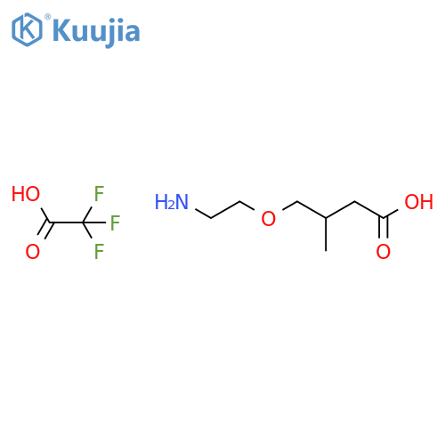 4-(2-aminoethoxy)-3-methylbutanoic acid, trifluoroacetic acid structure