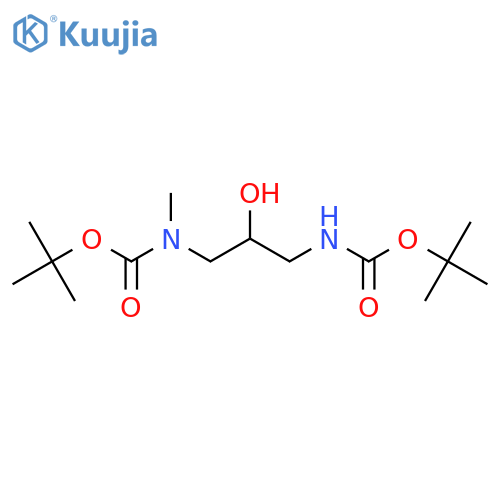 tert-butyl N-(3-{[(tert-butoxy)carbonyl]amino}-2-hydroxypropyl)-N-methylcarbamate structure