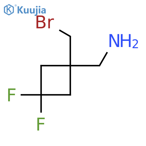 1-1-(bromomethyl)-3,3-difluorocyclobutylmethanamine structure