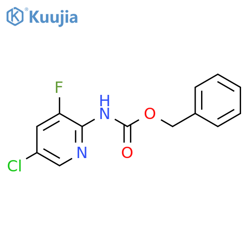 benzyl N-(5-chloro-3-fluoropyridin-2-yl)carbamate structure