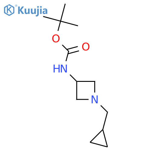 tert-butyl N-[1-(cyclopropylmethyl)azetidin-3-yl]carbamate structure