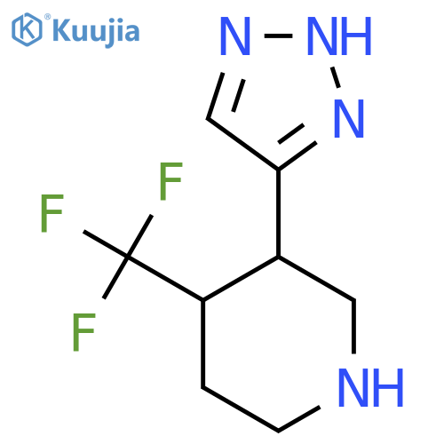 3-(1H-1,2,3-triazol-4-yl)-4-(trifluoromethyl)piperidine structure