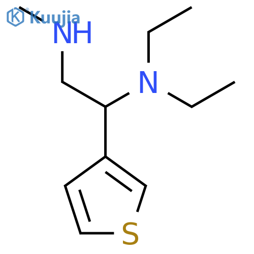 2-(diethylamino)-2-(thiophen-3-yl)ethyl(methyl)amine structure