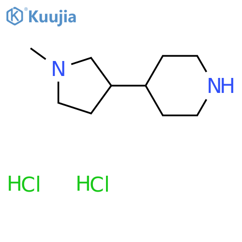 4-(1-Methylpyrrolidin-3-yl)piperidine dihydrochloride structure