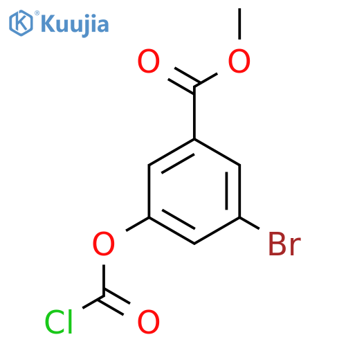 methyl 3-bromo-5-(chlorocarbonyl)oxybenzoate structure