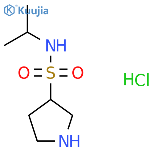 N-(propan-2-yl)pyrrolidine-3-sulfonamide hydrochloride structure