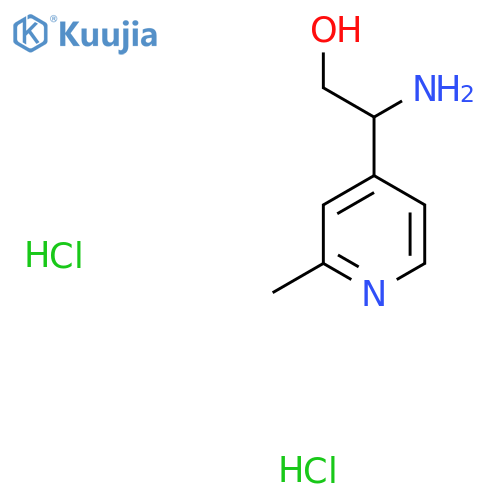 2-Amino-2-(2-methylpyridin-4-yl)ethan-1-ol dihydrochloride structure