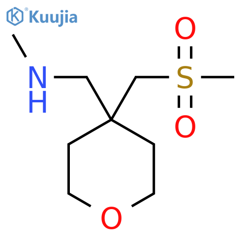 {4-(methanesulfonylmethyl)oxan-4-ylmethyl}(methyl)amine structure