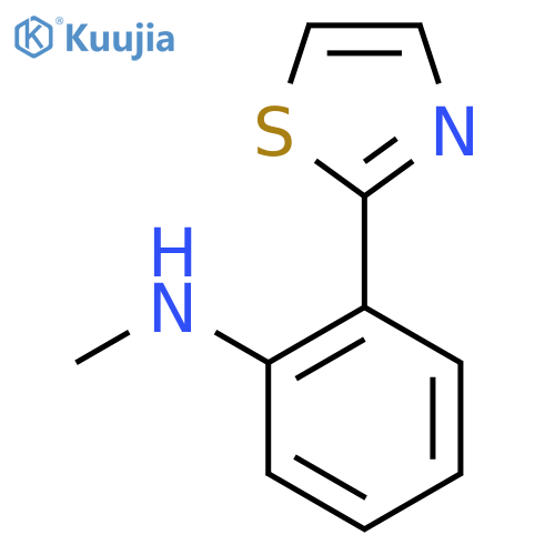 N-methyl-2-(1,3-thiazol-2-yl)aniline structure