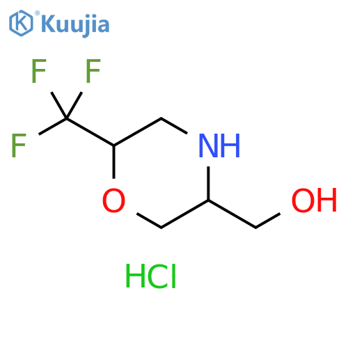 6-(trifluoromethyl)morpholin-3-ylmethanol hydrochloride, Mixture of diastereomers structure