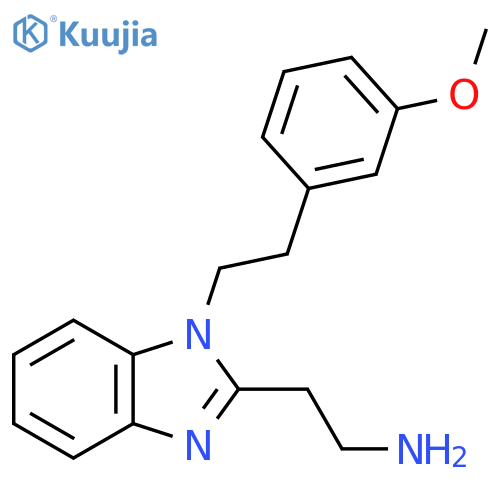 2-{1-2-(3-methoxyphenyl)ethyl-1H-1,3-benzodiazol-2-yl}ethan-1-amine structure