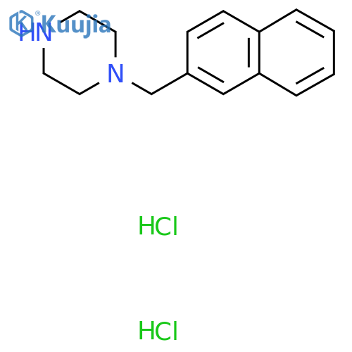 1-(naphthalen-2-yl)methylpiperazine dihydrochloride structure
