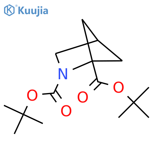 1,2-di-tert-butyl 2-azabicyclo2.1.1hexane-1,2-dicarboxylate structure