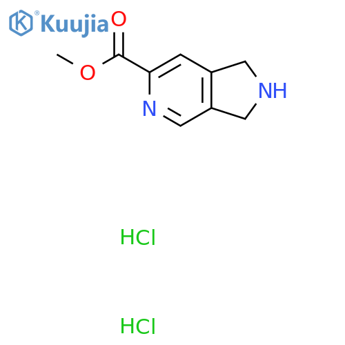 methyl 1H,2H,3H-pyrrolo3,4-cpyridine-6-carboxylate dihydrochloride structure