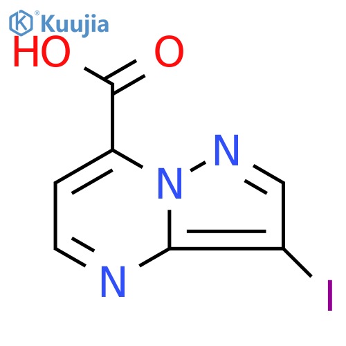 3-iodopyrazolo1,5-apyrimidine-7-carboxylic acid structure